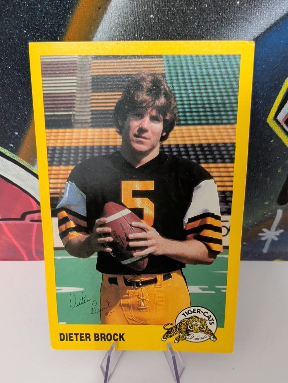 Dieter Brock 1984 JOGO Jumbo Card (GC) - Hamilton Tiger-Cats